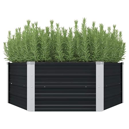 ACCEWIT - Bancal Alto (129 x 129 x 45 cm, Acero galvanizado ...
