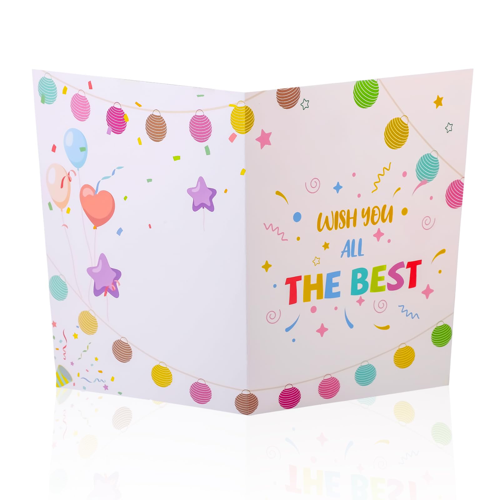 Large Retirement Card for Women, 17.3x11in Farewell Greeting Card Jumbo Funny Leaving Card Wish You All The Best Retirement Card with Envelope Goodbye Gift for Coworkers Colleague Friends