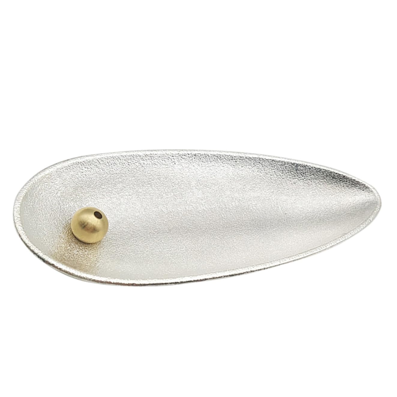 BESPORTBLE Incense Holder Fashion Japanese Type Aluminum Alloy Incense Holder Incense Burner for Home Indoor Outdoor Decoration 1Pc (Silver)