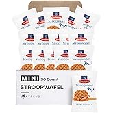 Stroopwafel Caramel Mini. The Original Dutch Waffle Cookies. Individually Wrapped for Freshness, Made in Holland. 30 Count (0