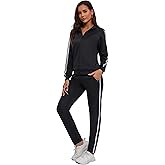 MSKBJT Women's 2 Piece Tracksuit Long Sleeve Track Suits Full Zip Lounge Set Sweatsuits Outfits