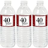 We Still Do - 40th Wedding Anniversary - Anniversary Party Water Bottle Sticker Labels - Set of 20