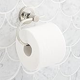 Signature Hardware 483955 Lexia Wall Mounted Euro Toilet Paper Holder - Polished Nickel
