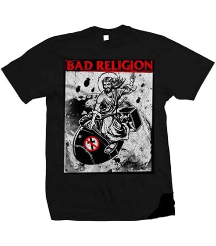 Amazon.com: Bad Religion Men's Kozik No Control T-Shirt Black