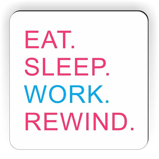 Rikki Knight Comer Dormir rebobinado de Trabajo diseño Cuadrado ...