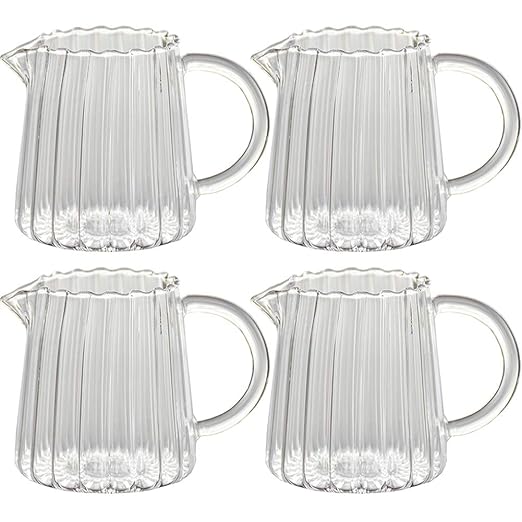 Jarra de cerámica para leche o crema, 4 unidades, 9 onzas ...