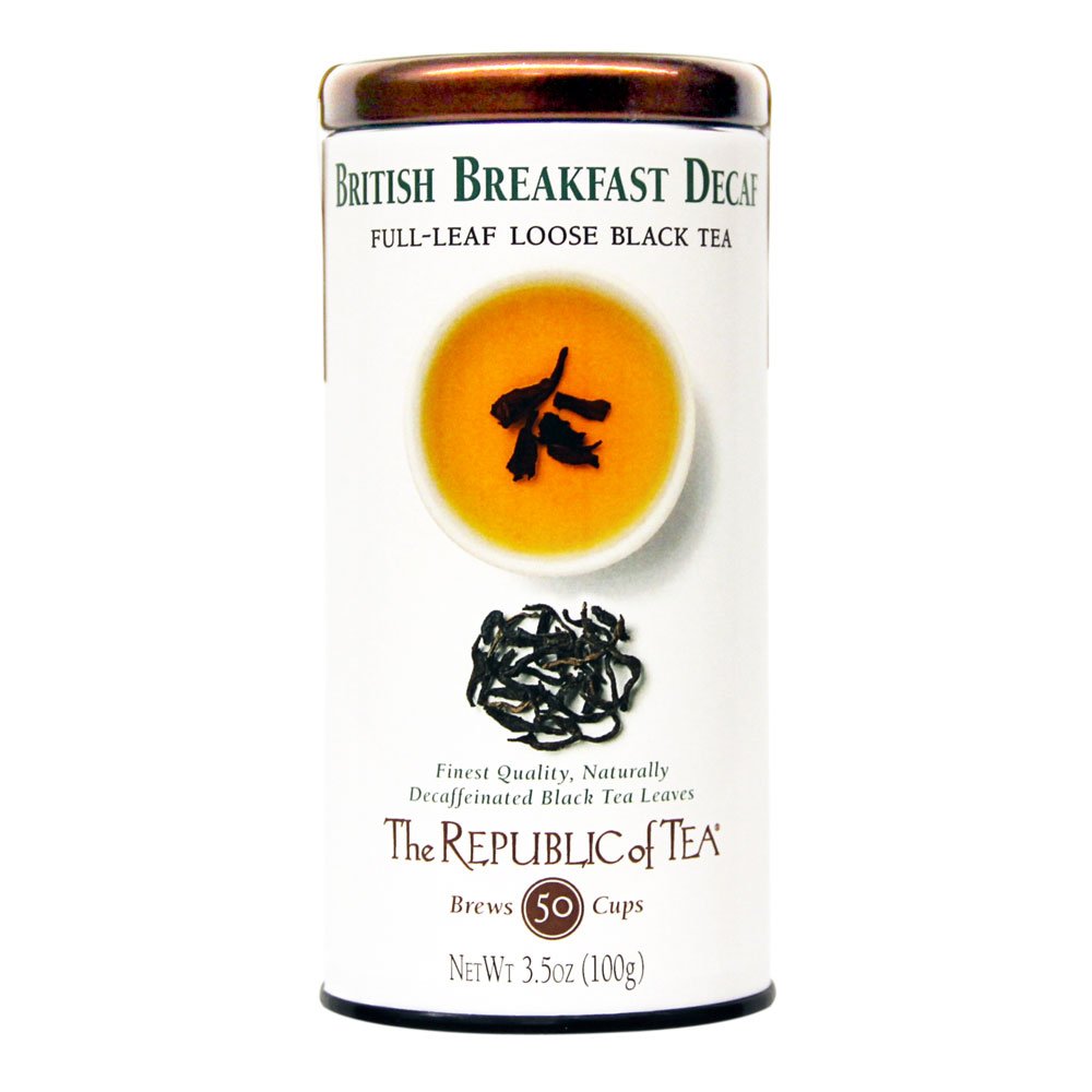 The Republic Of Tea Decaf Ginger Peach Black FullLeaf Tea, 3.5 Ounces / 5060 Cups