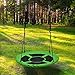 IMAGE Spider Web Swing Tree swing Net Swing Platform Rope swing Nylon Rope detachable 40 inch diameter with carabiners Adjustable hanging ropes