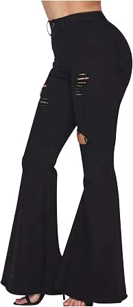 Cowgirl Bell Bottom Denim Pants 