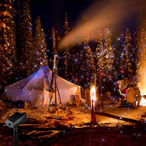 Starry Laser Light Landscape Projector Lights Outdoor Waterproof Laser Lamp for Outdoor/Garden/Yard/Wall Family Gathering Party KTV Wedding Night Club Decoration