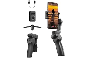FUNSNAP CM8 Gimbal Stabilizer for iPhone Android, 3-Axis Phone Gimbal with Remote Control Portable Foldable, Phone Stabilizer for Video Recording for Tiktok YouTube Vlog
