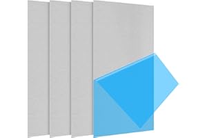 LSWTEIZ 4Pack 5052 H32 Thin Aluminum Sheet Metal 6 x 12 x 0.012 (12Mil) Aluminum Plate Covered with Protective Film, Rectangle 0.3MM Thin Aluminum Metal Plate for Crafting, DIY, Handcraft, Backsplashes