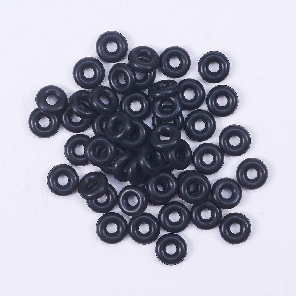 Othmro Nitrile Rubber Washers O-Rings, 6mm OD 2mm ID 2mm Width, Sealing Gasket Rings for DIY Tap Sink, Pack of 50 — image 1