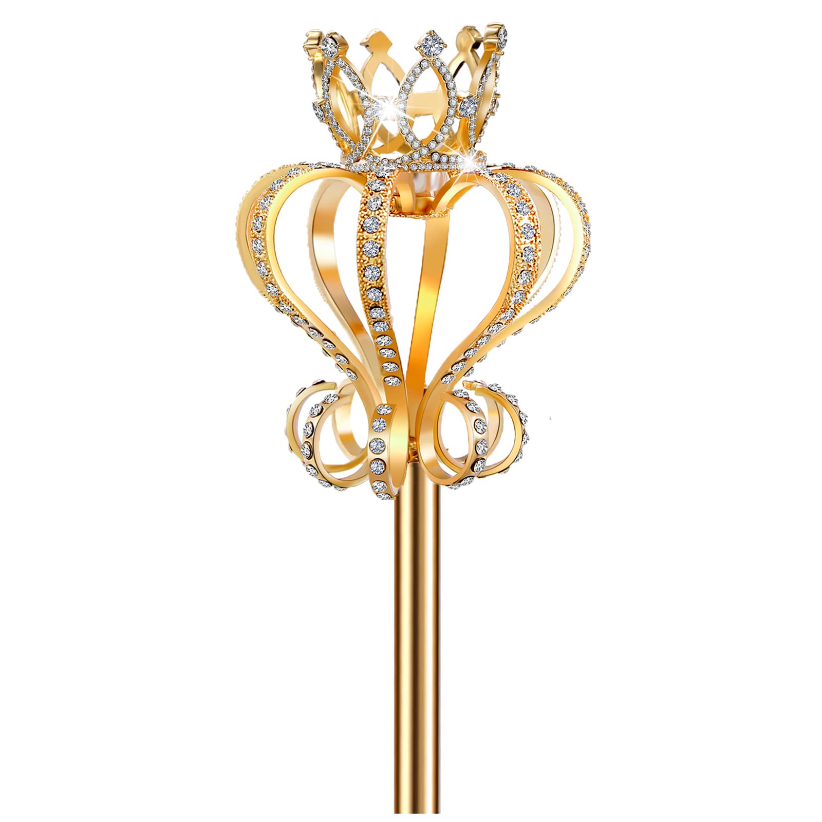 GlSAKE Queen King Costume Sceptre Princess Wand Fairy Wand Magic Wands Role Play Dress-up Party Prom Cosplay Sceptre For Adults — image 1