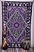 Madhu International Burning Sun Tapestry - Bohemian Hippie Tapestry Wall Hanging - Mandala Tapestry Curtain, Coverlet - Psychedelic Celestial Tapestry for All Rooms - Twin 54” X 82”, Purple