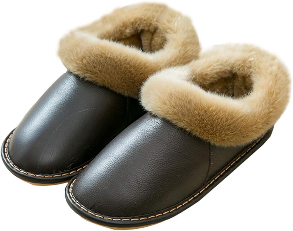 Bootie Slippers Women Men Genuine 