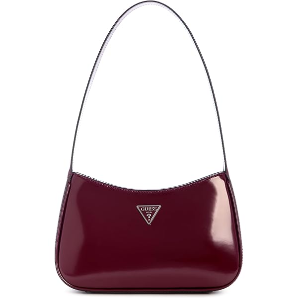 Guess EDA TOP ZIP SHOULDER BAG - Borsa a tracolla - black/nero
