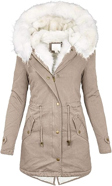 Manteau D'hiver Fille Longue Avec Capuche Fourrure - Taille 8-14 Ans - Rembourré, Chaud, Pour Saison Froide - Parka Thermique