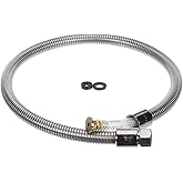 T&S Brass B-0040-H2A Hose, 40-Inch Flexible Stainless Steel, Less Handle