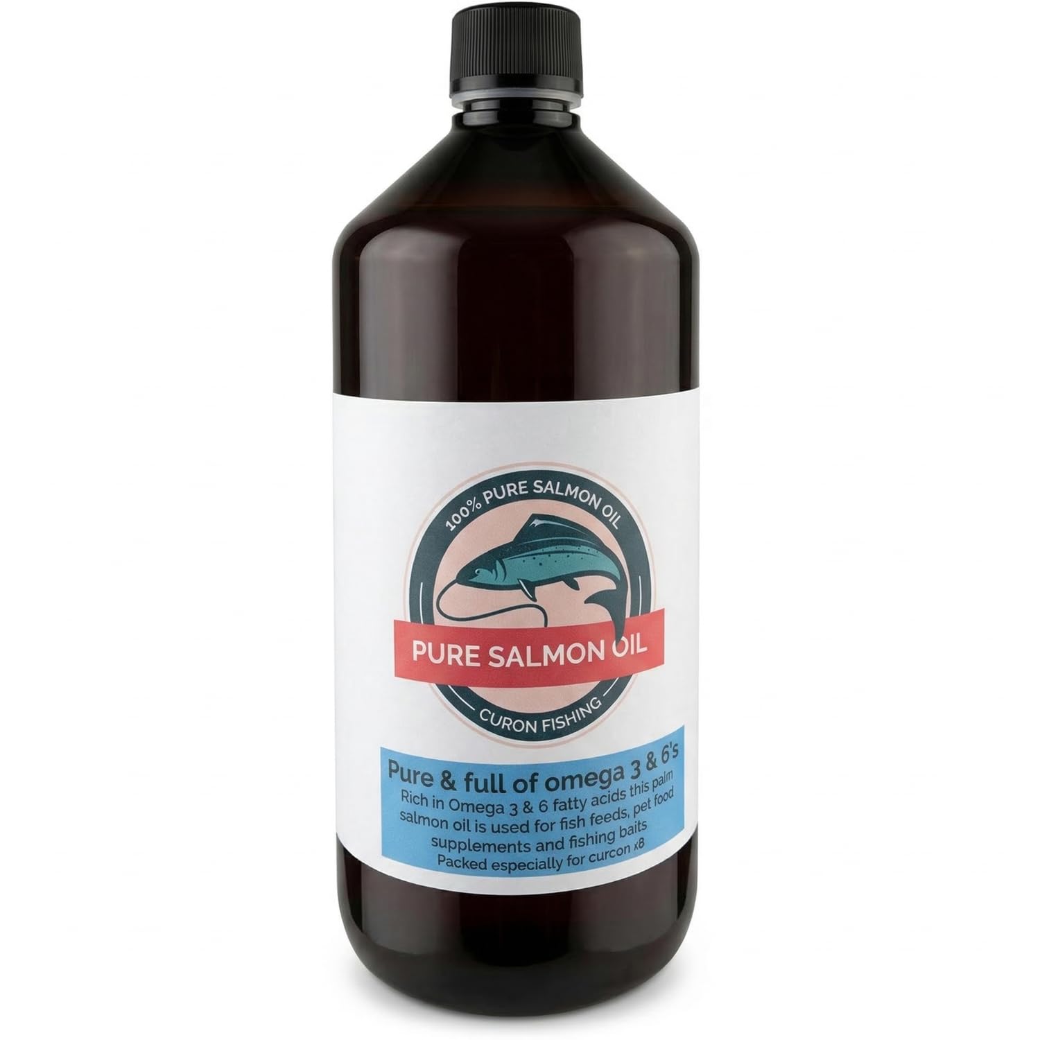 OURONS Pure Salmon Oil for Fishing Bait - Liquid Feed Attractant 1 Litre