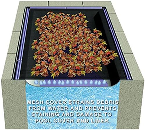 Rectangle Swimming Pool Leaf Net Cover (25-feet x 45-feet)