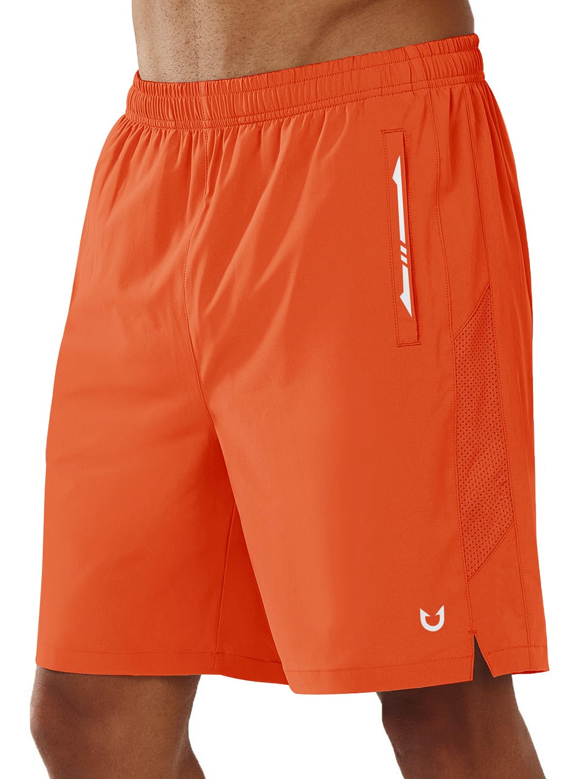 Photo 1 of NORTHYARD Men's Running Athletic Shorts 5"/ 7"/ 9" Workout Gym Short Tennis Quick Dry Active Sport Hiking Basketball-7'' Orange-XL