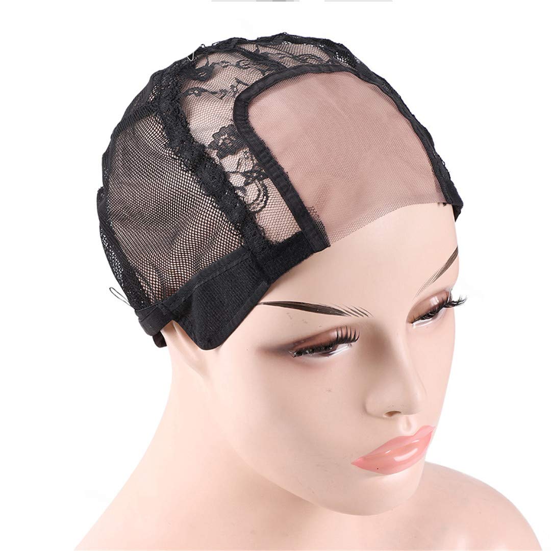 U Part Wig Cap With Invisible Swiss Frontal Wig Cap For Making Wigs With Adjustable