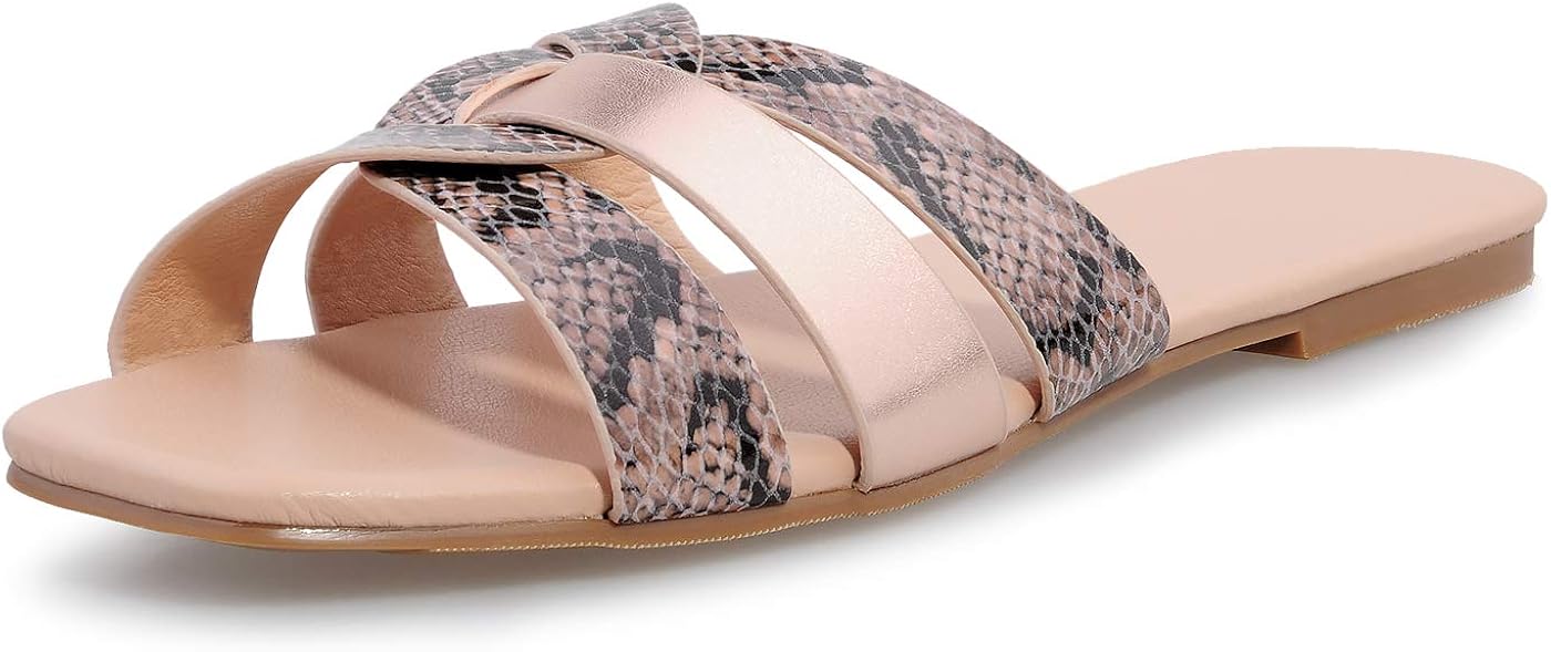 womens wide width slides