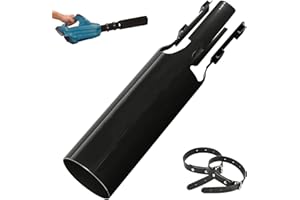 WZKKCTG Cyclone2x - Instantly Boost Airflow, Airflow Amplifier for Leaf Blowers (2nd Generation), Leaf Blower Air Booster, Fits 2-4'' Blowers, Cyclone 2X Leaf Blower Attachment, All-Weather Durable (Black)