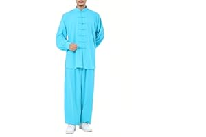 WQHANFU Mens Chinese Traditional Shirt and Tang Suit Men with Silk Embroidery Kung Fu Shirt Men Shirts Casual