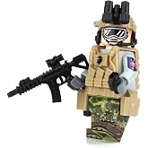 Battle Brick 1.6 Inches Tall Collectible Marine Raider Special Forces Minifigure Collectible Custom Minifigure | Genuine Military Minifig | Camo Printed in the USA | Great Gift for Teen to Adult AFOL