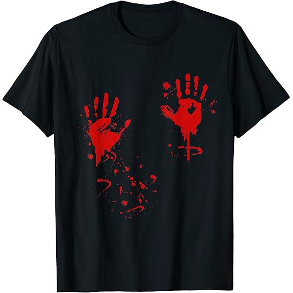 Camiseta De Halloween 'Problem Solved' Con Estampado Sangriento - Divertida, Sarcástica - Talla 5XL - Poliéster