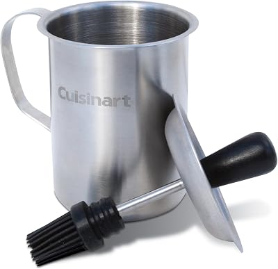 Cuisinart CBP-116 Stainless Steel Sauce Pot Basting Brush Set 16oz