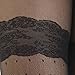 Women's Patterned Footed Tights Pantyhose 3pair or 2pair (One Size : XS to M, Lace Detail_Black 2Pair)
