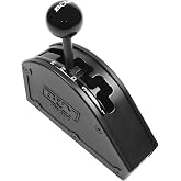 NEW B&amp;M AUTOMATIC SHIFTER,PRO GATE,BLACK KNOB,REAR EXIT CABLE,COMPATIBLE WITH GM 4-SPEED TRANSMISSIONS