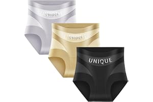 Unique Underwear Tummy Control, Silky Soft High-Waist Tummy Control Seamless Shaping Panties for Women ﻿