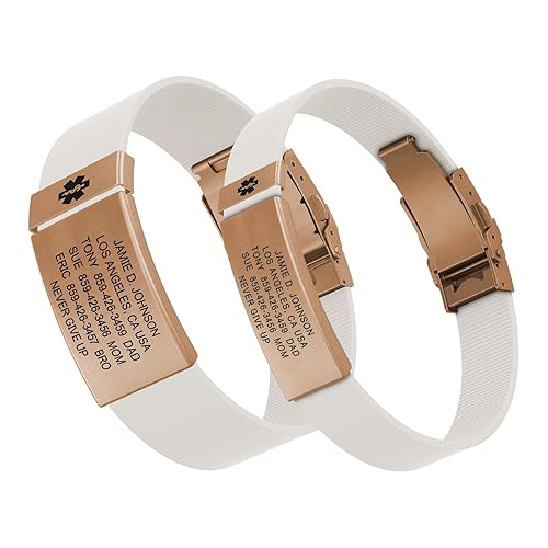 ROAD iD Personalized Medical ID Bracelet For Women Men