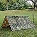 LOOGU Camo Poncho, Waterproof Rain Poncho Camouflage Rain Coat Outdoor Camo Shelter Ground Sheet
