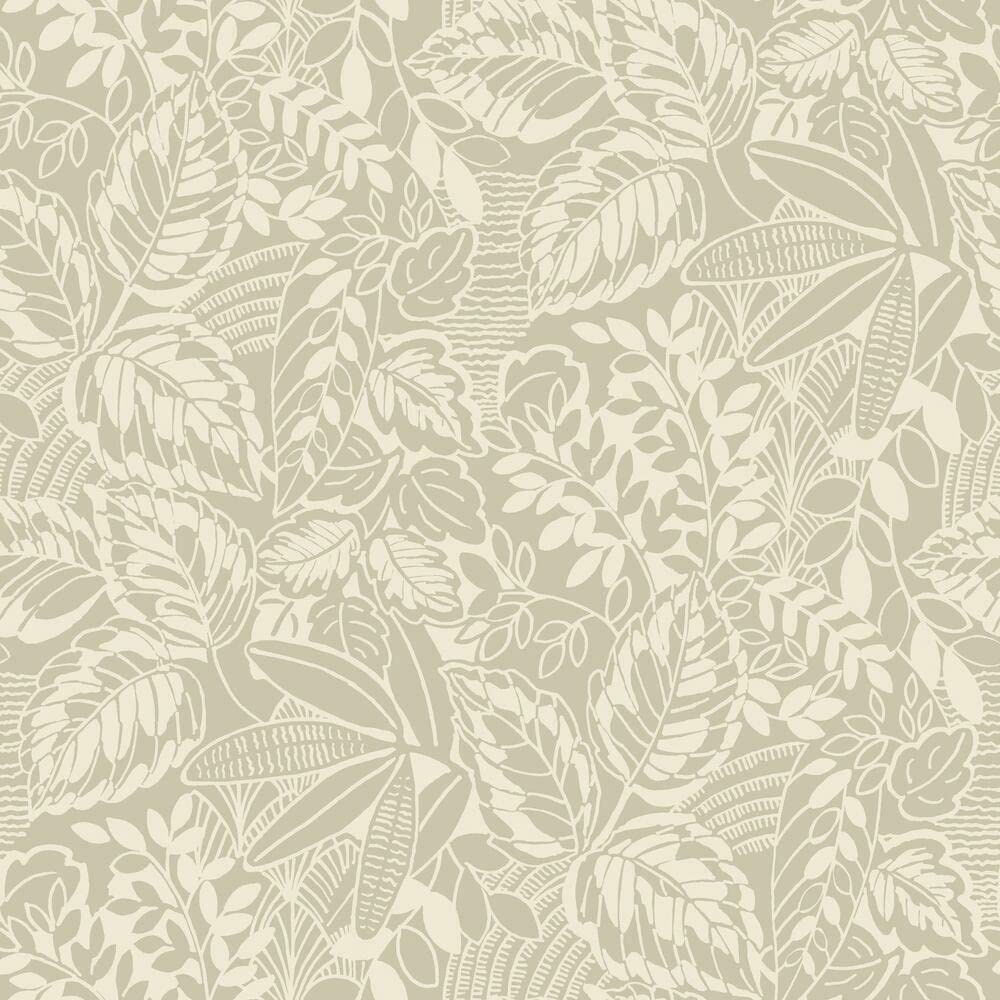 RoomMates RMK11746WP Vintage Batik Jungle RMK1174, Taupe, Beige