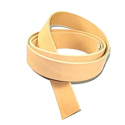 Genuine 7/8oz Cowhide Strips Vegetable Tan Belt Blank Leather Strip 46"-52" (3/8"" to 4") (3/8" (9.5mm))