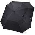 G4Free Extra Large Golf Umbrella 62/68 inch Square Vented Windproof Auto Open Double Canopy Oversized Stick Umbrella
