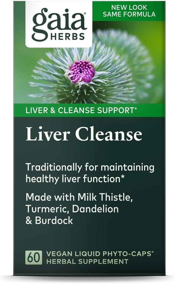 Gaia Herbs Liver Cleanse Liquid Phyto-Capsules, 60 Count: Health & Personal Care