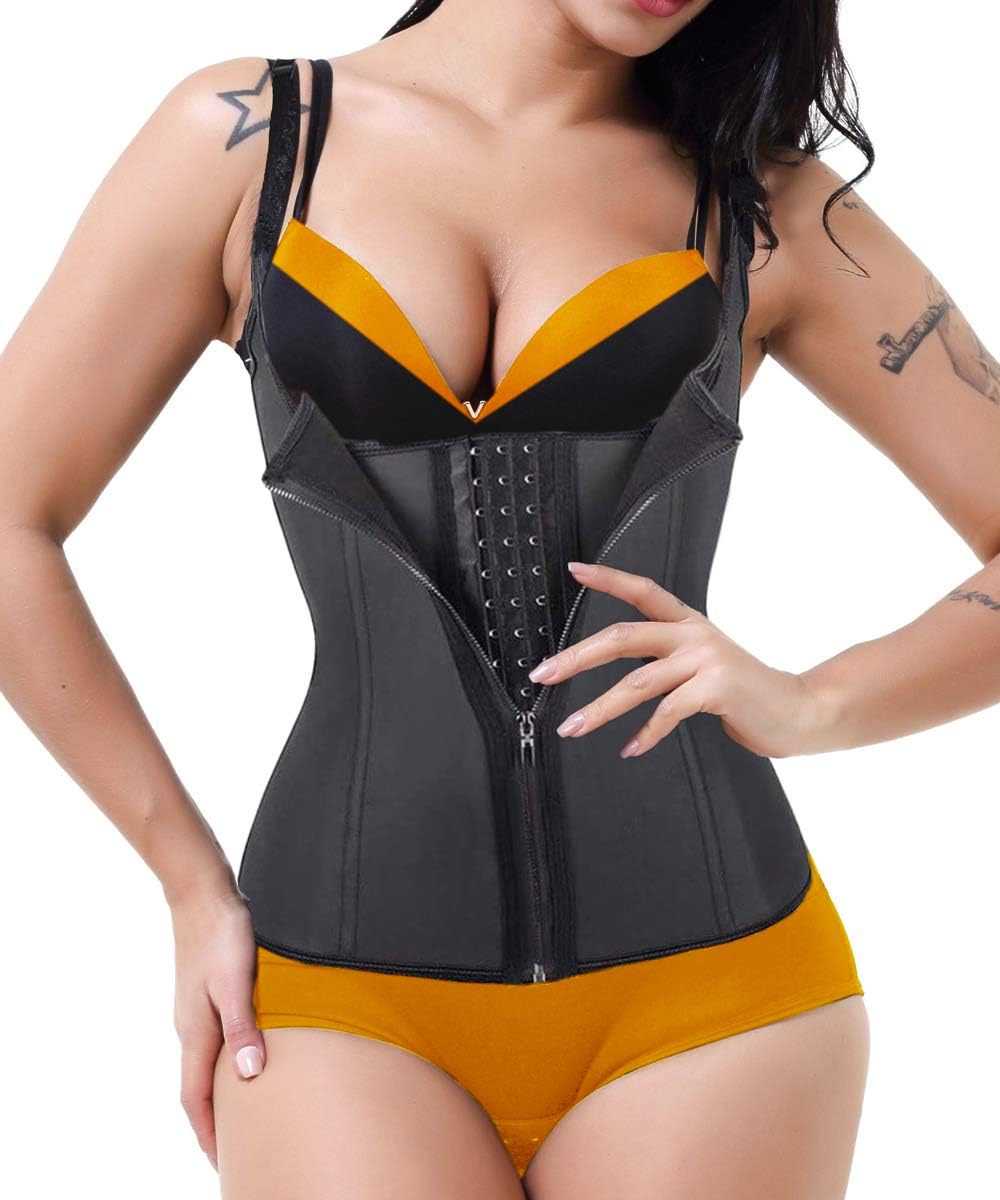 GainKee Clip and Zip Waist Trainer Corset Women Neoprence Worked Out Sweat Vest