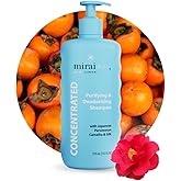 Mirai Clinical Persimmon Shampoo – Old People Smell Eliminator, Nonenal® Solution - Safe for Color-Treated and Mature Hair - Sulfate-Free, Paraben-Free, Clarifying Shampoo For Women and Men