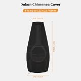 Dokon Large Chimenea Cover Waterproof Windproof UV Resistant 122x21/61cm view 2