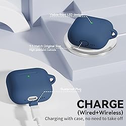 for AirPods 4 Case, Soft Silicone Protective Case