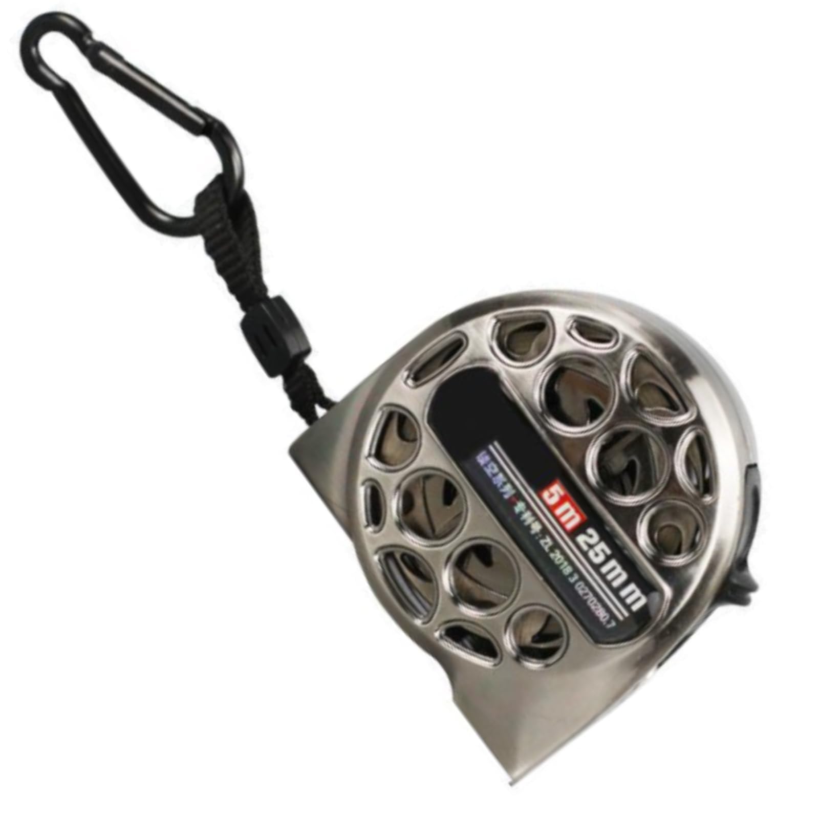 Bamyli Stainless Steel 25mm 5m Tape Measure,Retractable Hollow Measuring Tape, High Precision Tape Measure Rust and Corrosion Resistant Steel Tape for Industrial and Home Use