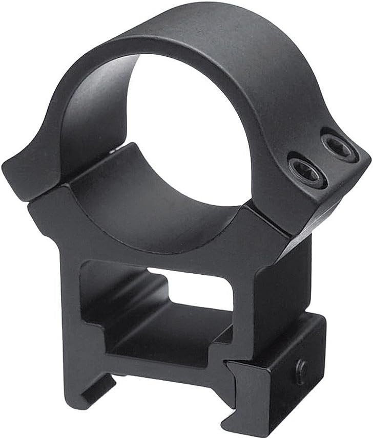 B-Square 1-Inch Sport Utility Rings, Standard Dovetail-High Rise, Matte Black Finish