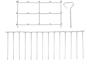 Skewer Stand Fryer Grill Rack Set Stainless Steel Vertical BBQ Grill Rack Round Rotating Fryer Stand for Ninja DZ201 Foodi 8 