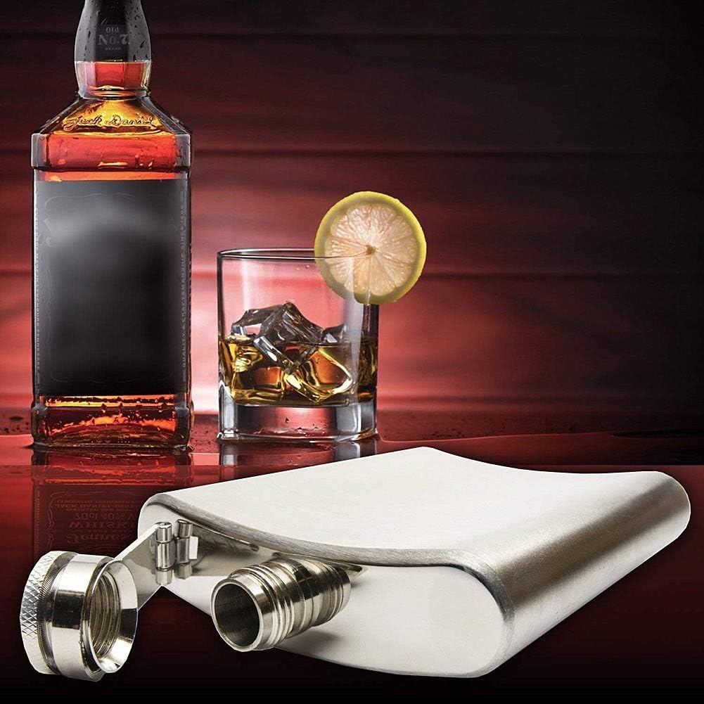 Amazon Sunshine スキットル ヒップ フラスコ 10oz 280ml ステンレス製 U型 錆びない 超軽携帯スキットル ウイスキー 清酒ボトル 漏斗とウイスキーカップ付き Sunshine フラスコ スキットル